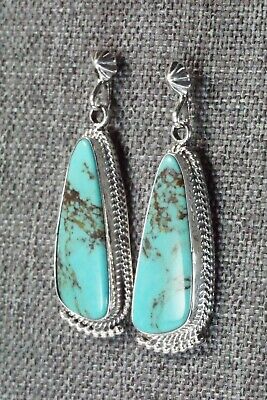 Turquoise & Sterling Silver Earrings - Verley Betone