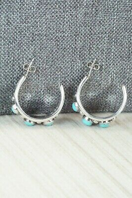 Turquoise & Sterling Silver Earrings - Paul Largo - High Lonesome Trading