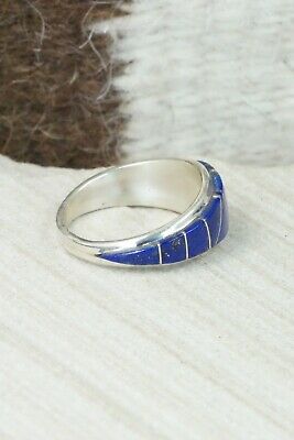 Lapis and Sterling Silver Ring - Susanna Kallestewa - Size 8.75