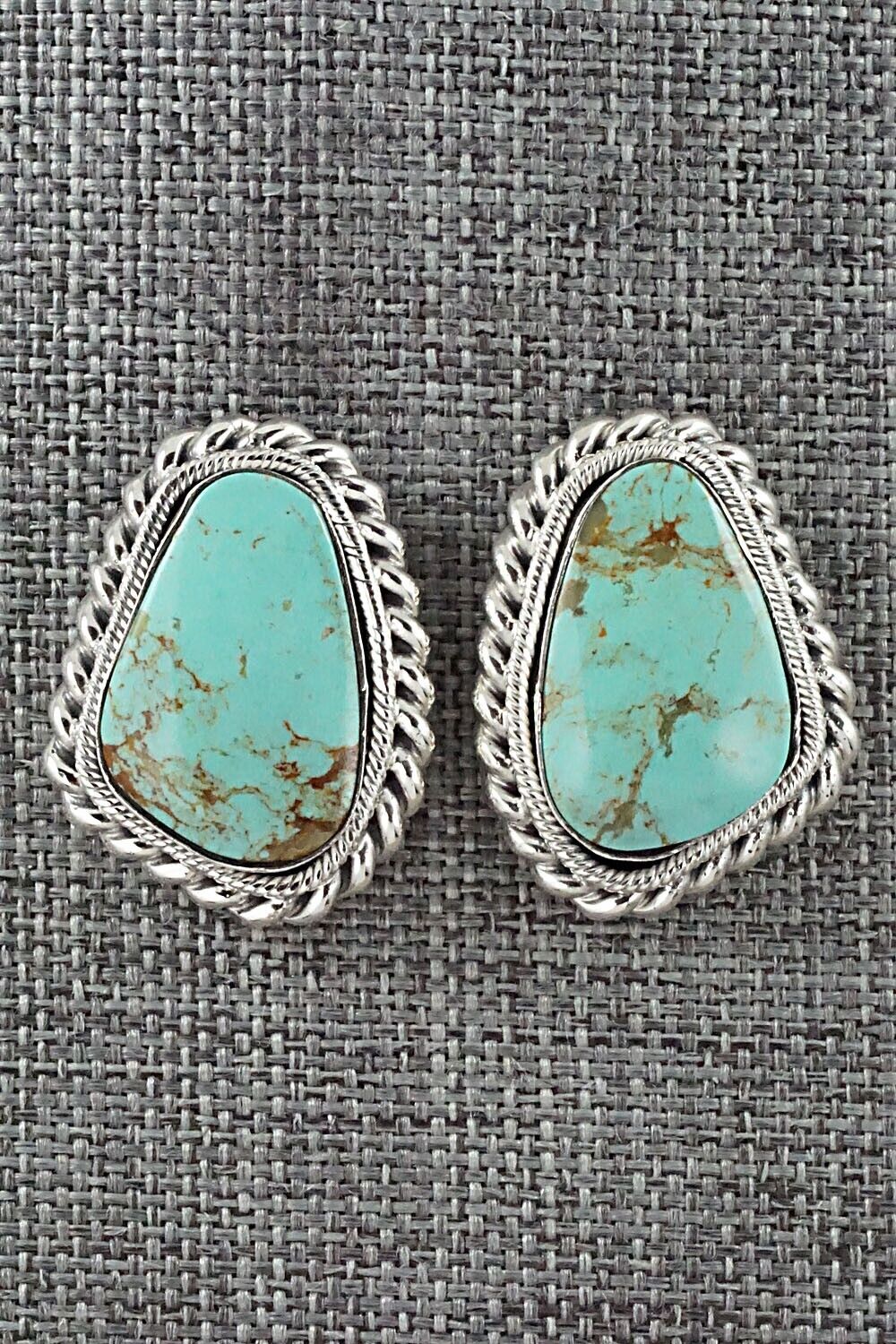 Turquoise and Sterling Silver Earrings - Sharon McCarthy
