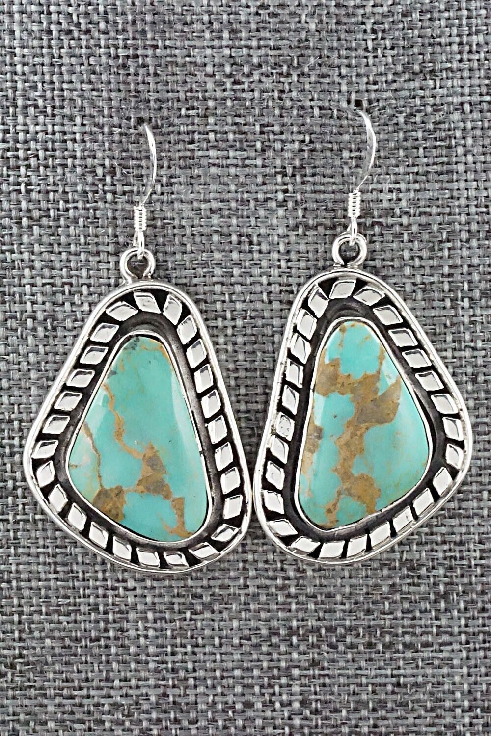 Turquoise and Sterling Silver Earrings - Sharon McCarthy