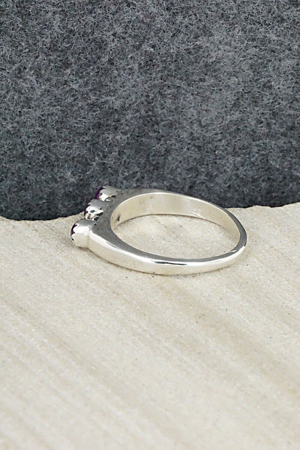 Turquoise and Sterling Silver Ring - Roy Thompson - Size 10