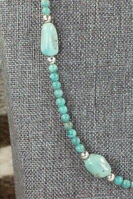 Turquoise & Sterling Silver Necklace - Navajo