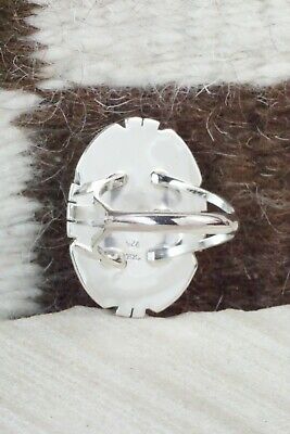 Turquoise & Sterling Silver Ring - Samuel Yellowhair - Size 8.75