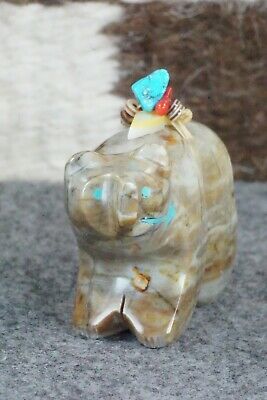 Bear Zuni Fetish Carving - Stewart Alanzo