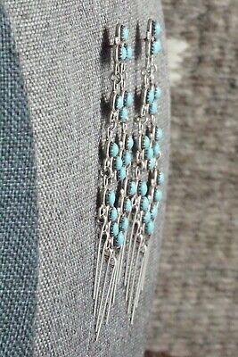 Turquoise & Sterling Silver Earrings - Dixie Booqua