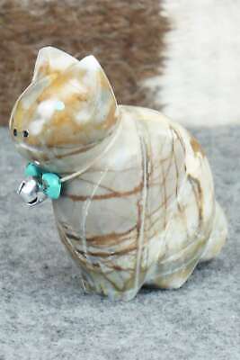 Cat Zuni Fetish Carving - Daphne Quam