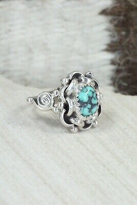 Turquoise & Sterling Silver Ring - Maritta Martinez - Size 6