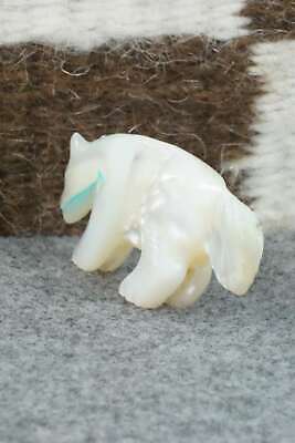 Wolf Zuni Fetish Carving - Andres Quandelacy