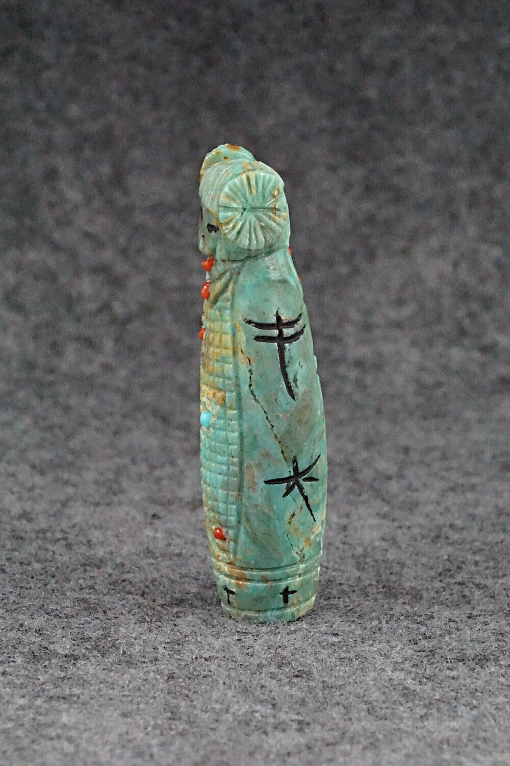 Corn Maiden Zuni Fetish Carving - Sandra Quandelacy