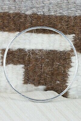 Navajo Sterling Silver Bangle Cuff - Elaine Tahe