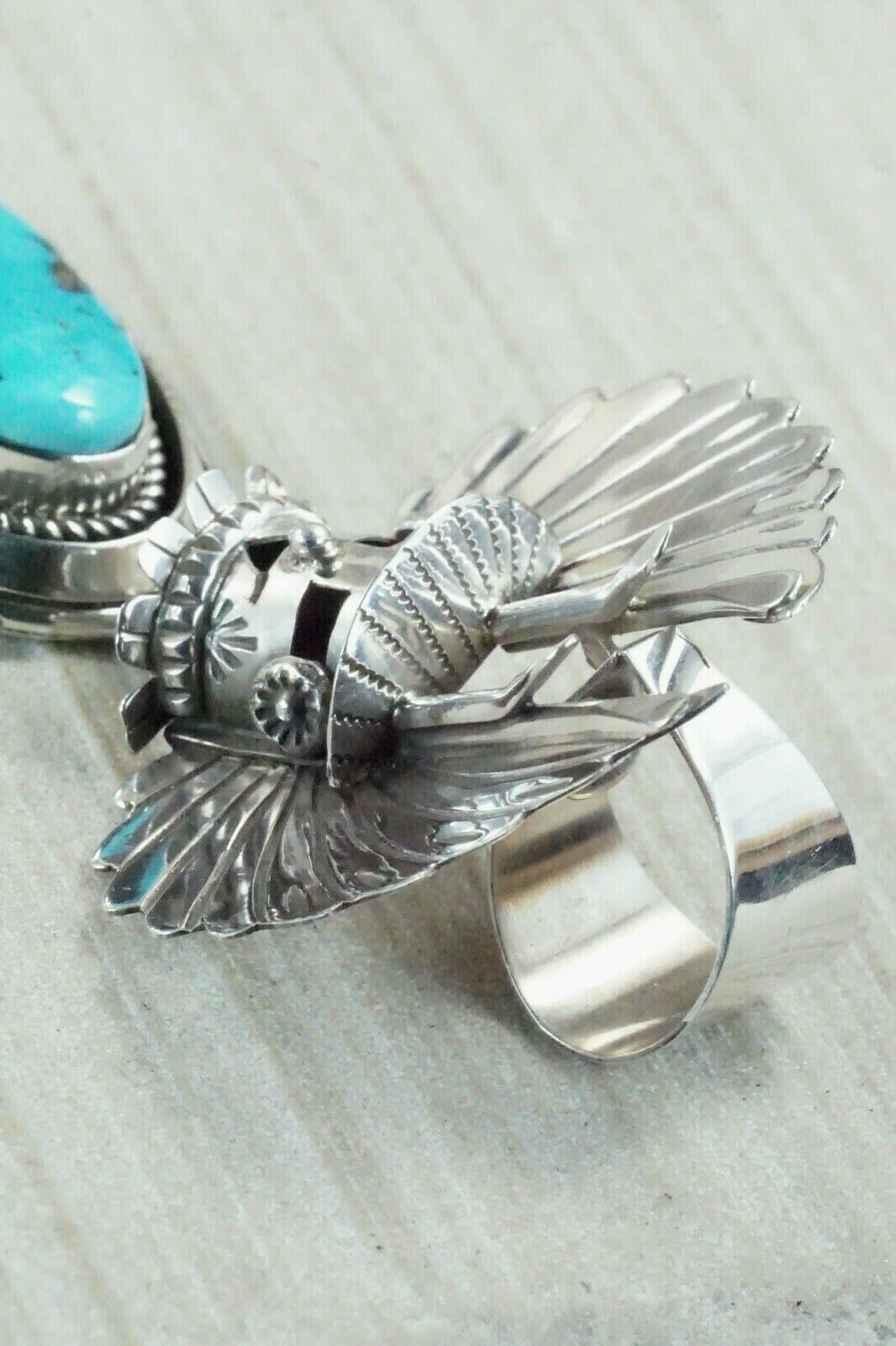Turquoise & Sterling Silver Pendant - Rita Lee