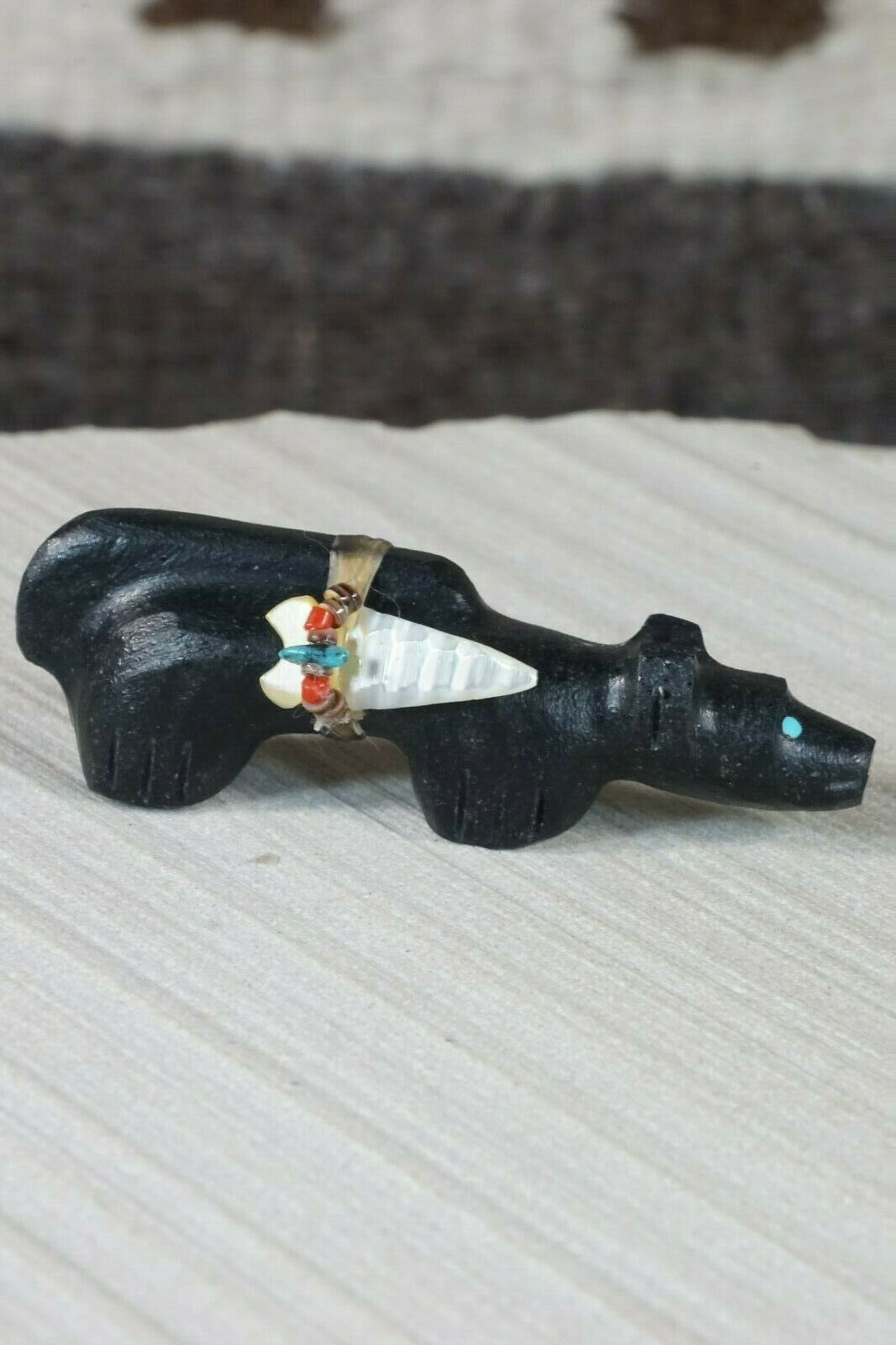 Mountain Lion Zuni Fetish Carving - Peter Gasper - High Lonesome Trading