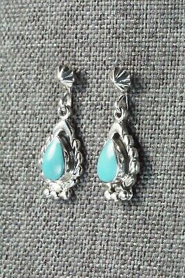 Turquoise & Sterling Silver Earrings - Genevieve Francisco