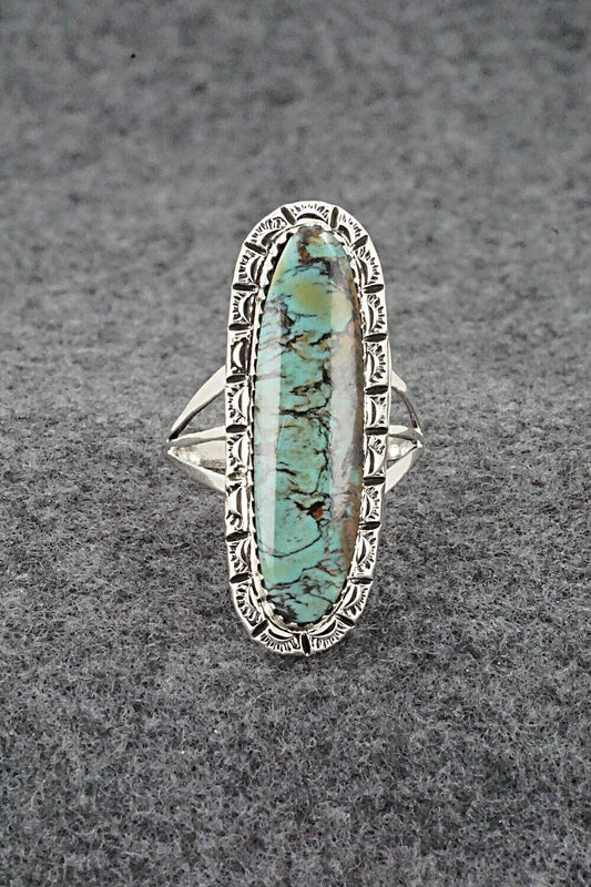 Turquoise & Sterling Silver Ring - Mike Smith - Size 10