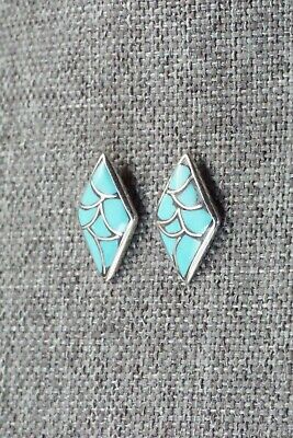 Turquoise & Sterling Silver Earrings - Orena Leekya
