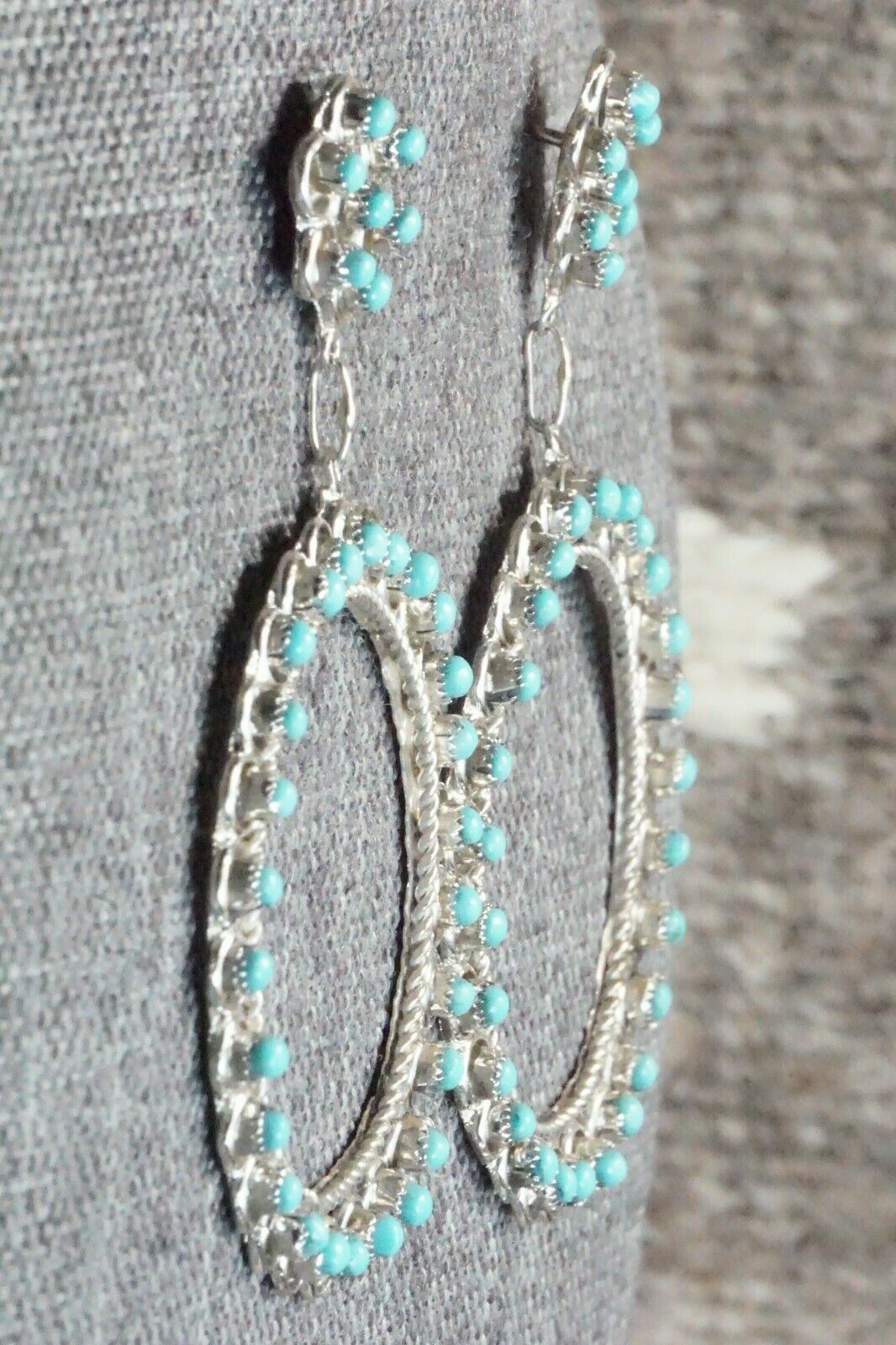 Turquoise & Sterling Silver Earrings - Waylon Johnson