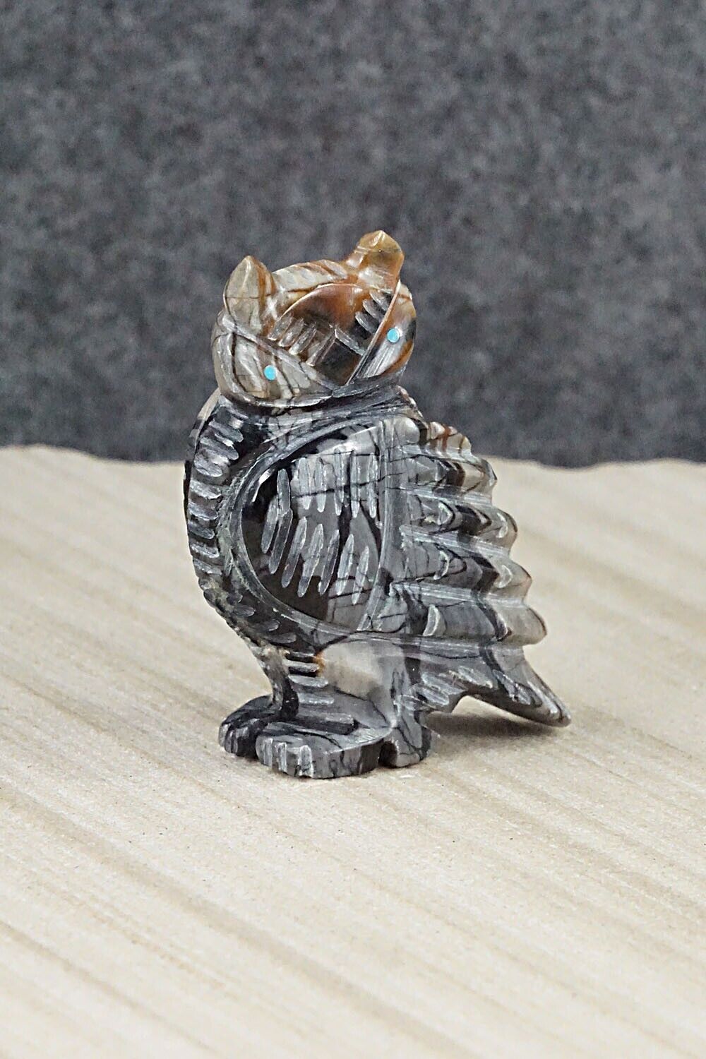 Owl Navajo Fetish Carving - Albert Livingston