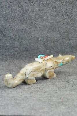 Mountain Lion Zuni Fetish Carving - Stewart Alanzo