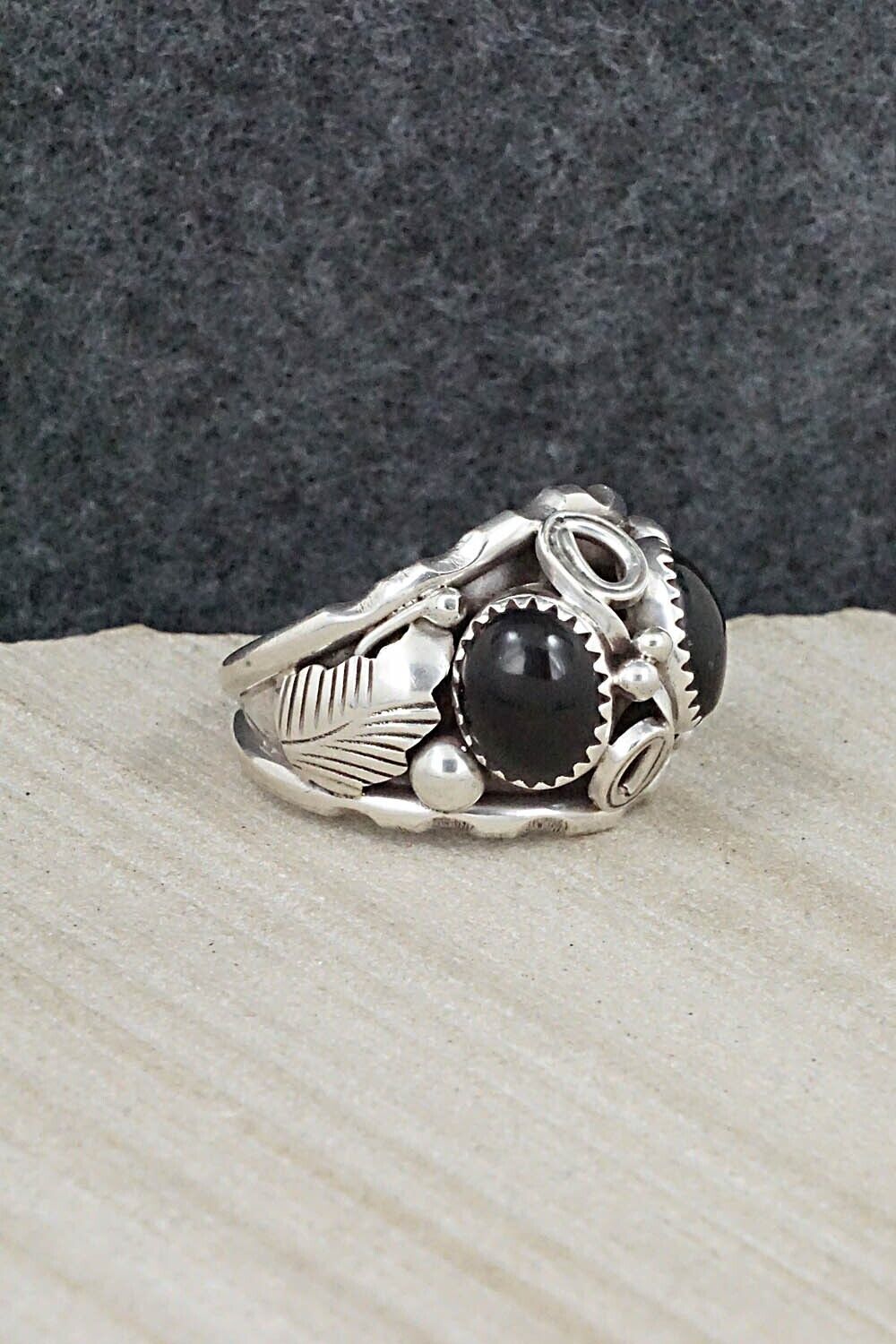 Onyx & Sterling Silver Ring - Max Calliditto - Size 11.5