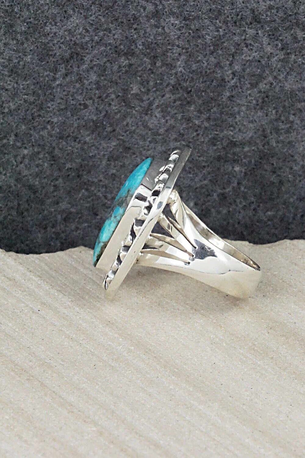 Turquoise & Sterling Silver Ring - Jimson Belin - Size 7