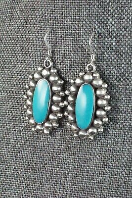 Turquoise & Sterling Silver Earrings - Freida Martinez