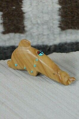 Dolphin Zuni Fetish Carving - Danette Laate - High Lonesome Trading