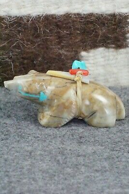 Badger Zuni Fetish Carving - Stewart Alanzo