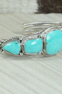 Turquoise & Sterling Silver Bracelet - Thomas Yazzie