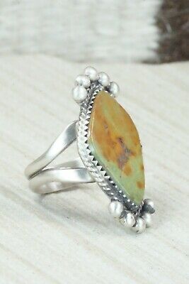 Turquoise & Sterling Silver Ring - Selina Warner - Size 7.75