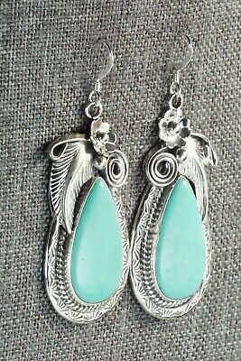 Turquoise & Sterling Silver Earrings - Davey Morgan