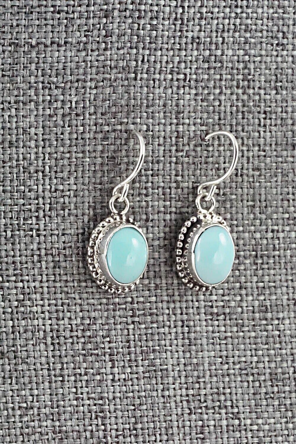 Turquoise & Sterling Silver Earrings - Rosemary Saunders