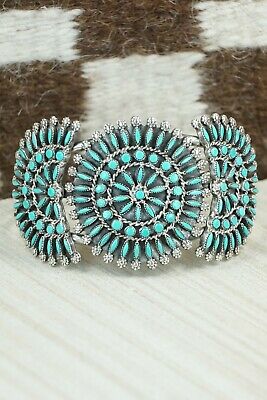 Turquoise & Sterling Silver Bracelet - Merlinda Chavez