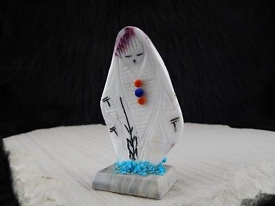 Corn Maiden Zuni Fetish Carving - Gloria Chattin - High Lonesome Trading