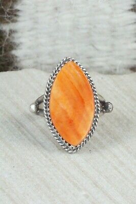 Spiny Oyster & Sterling Silver Ring - Selina Warner - Size 7.5