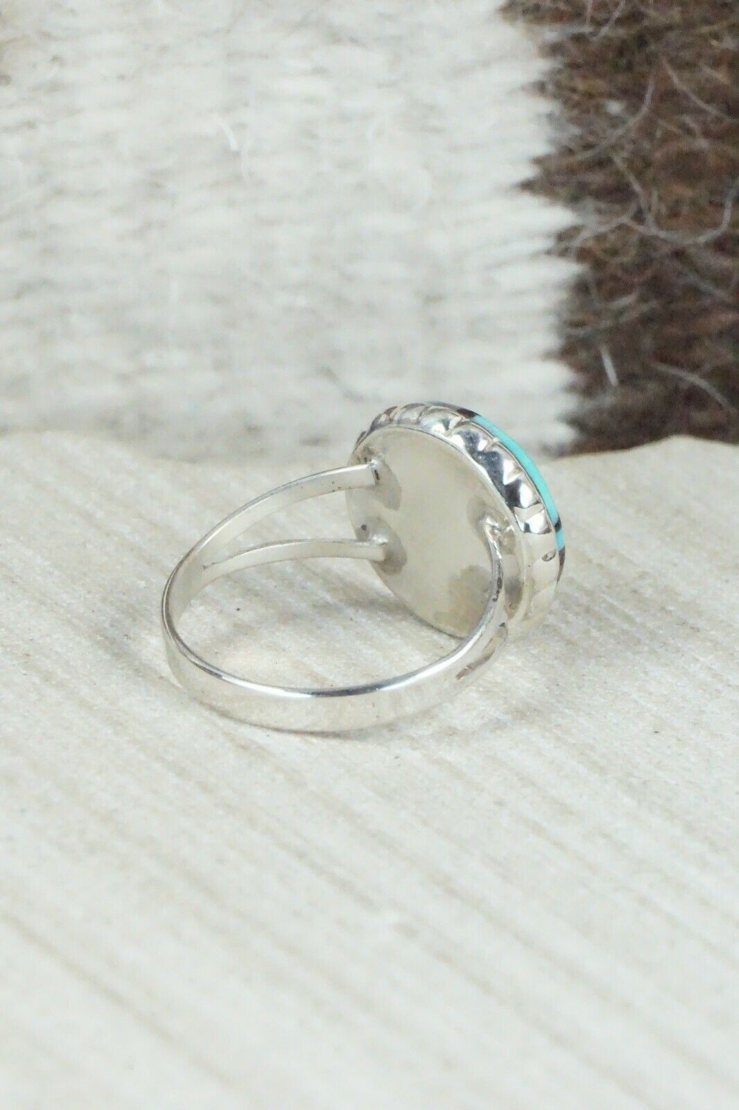 Multi Stone & Sterling Silver Ring - Ruddell Lonjose - Size 7.75