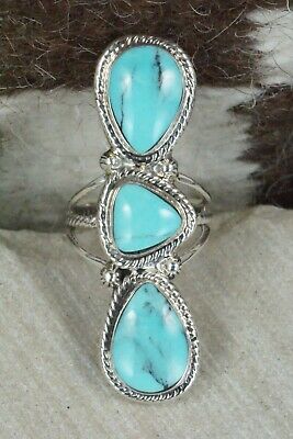 Turquoise and Sterling Silver Ring - Bucky Belin - Size 6