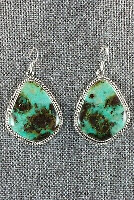 Navajo Turquoise & Sterling Silver Earrings - Freida Martinez