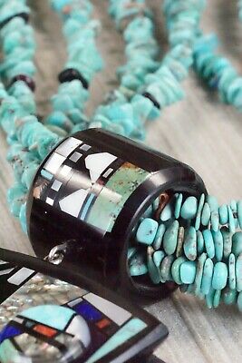 Turquoise, Multi Stone Pendant & Sterling Silver Necklace - Chris Nieto