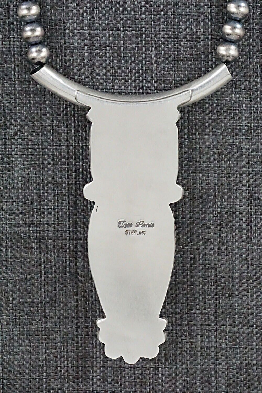 White Buffalo & Sterling Silver Necklace - Tom Lewis