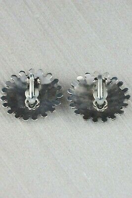 Zuni Turquoise & Sterling Silver Earrings - Merlinda Chavez - High Lonesome Trading