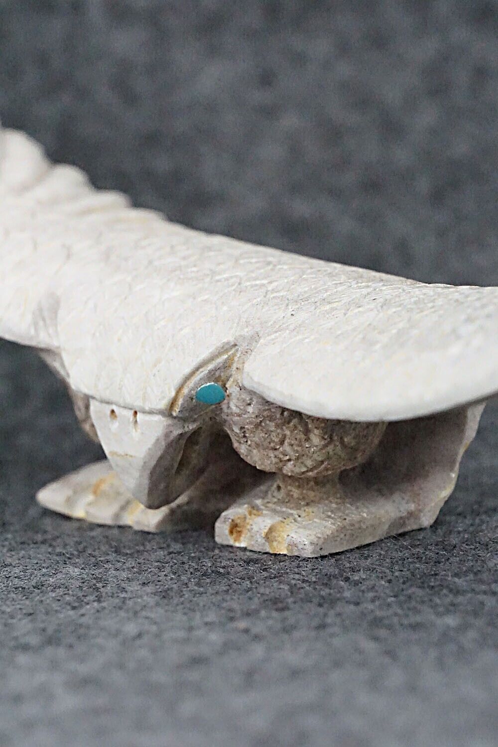Eagle Zuni Fetish Carving - Garrick Weeka