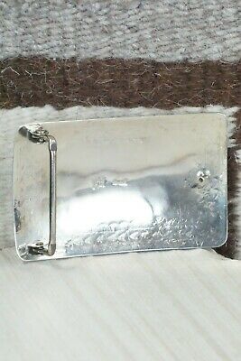 Turquoise & Sterling Silver Belt Buckle - Wilbur Myers