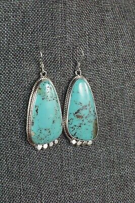 Turquoise and Sterling Silver Earrings - Sharon McCarthy