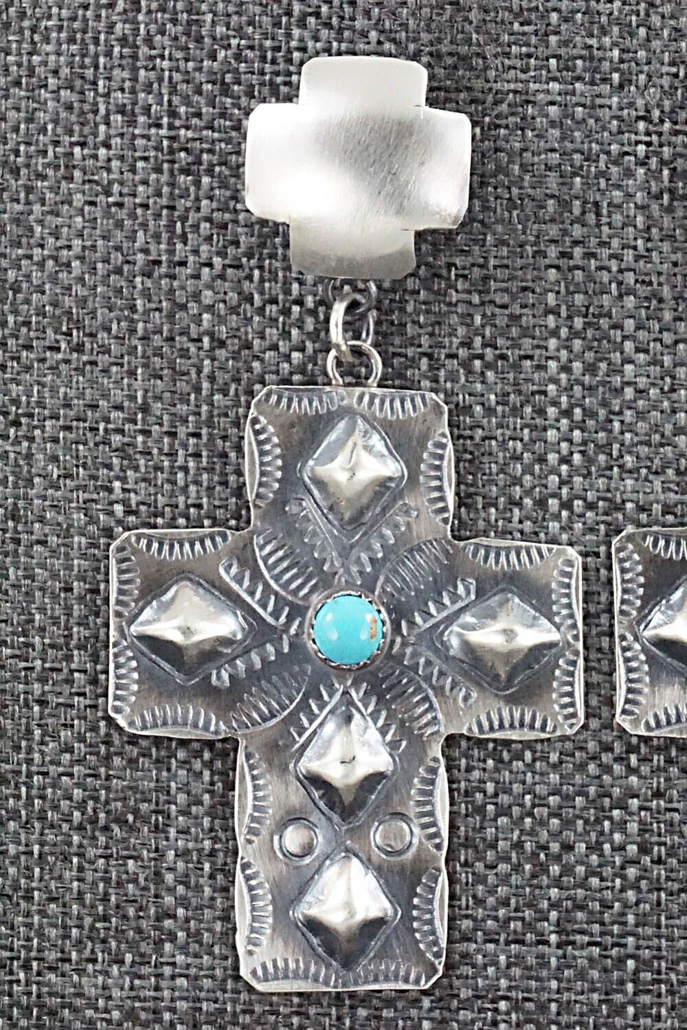 Turquoise & Sterling Silver Earrings - Gabrielle Yazzie