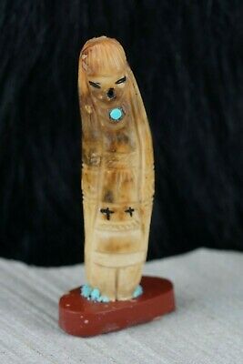 Corn Maiden Zuni Fetish Carving - Sandra Quandelacy - High Lonesome Trading