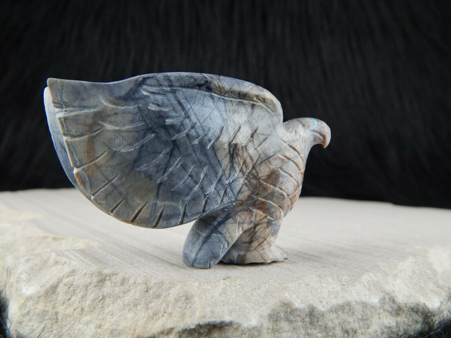 Eagle - Zuni Fetish - Cody Nastacio - Zuni Eagle Carving - Native American - High Lonesome Trading