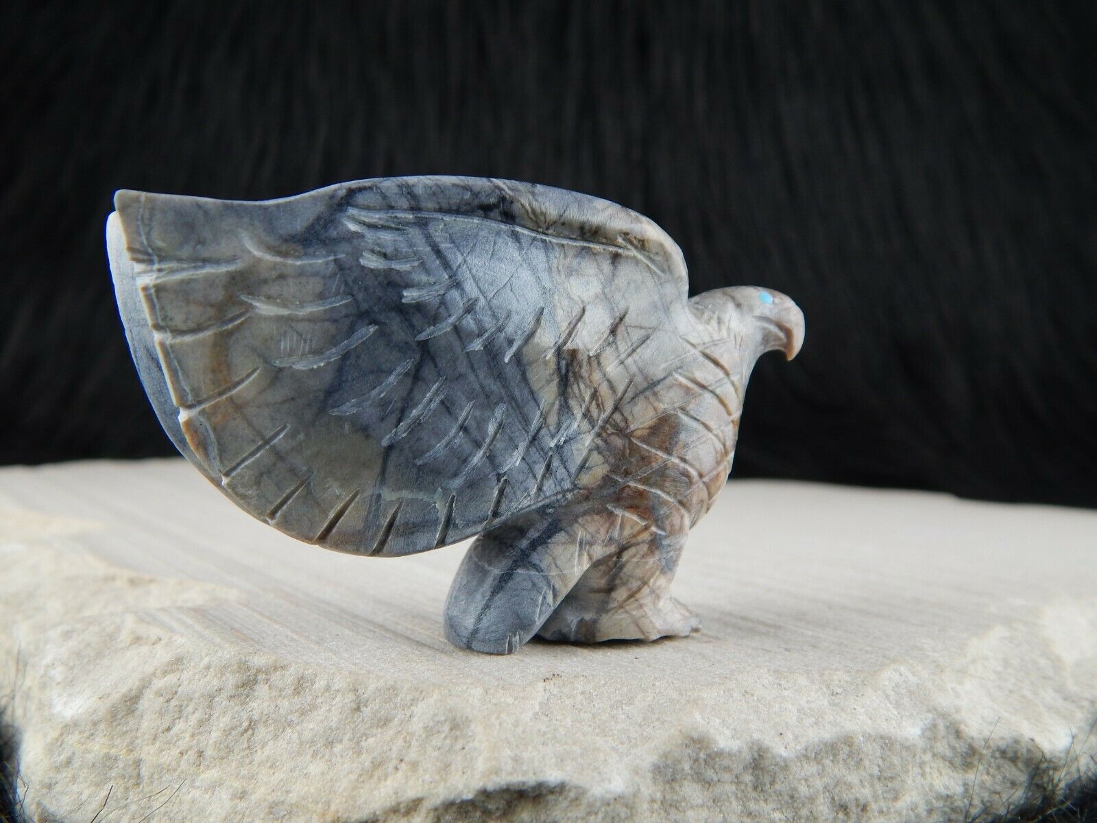 Eagle - Zuni Fetish - Cody Nastacio - Zuni Eagle Carving - Native American - High Lonesome Trading