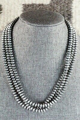 Sterling Silver Navajo Pearl Necklace - Presley Haley