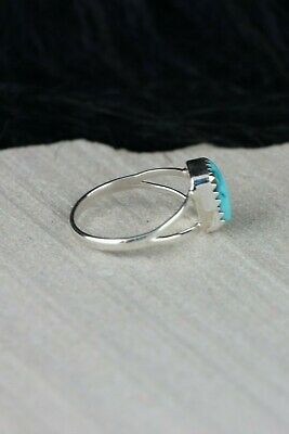 Navajo Turquoise and Sterling Silver Ring - Robert Martinez - Size 5.75 - High Lonesome Trading